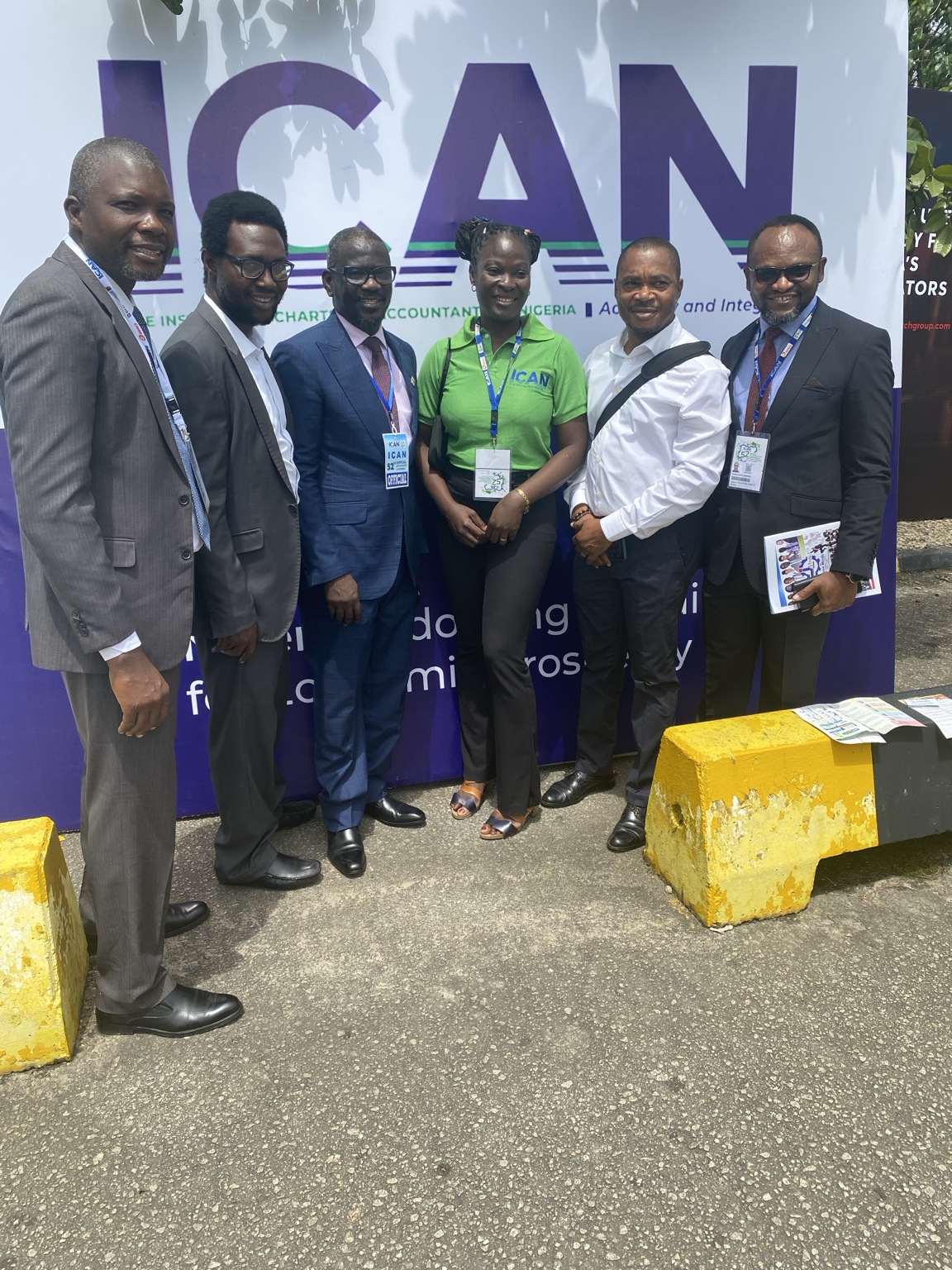 Ngozi with former classmates at the 2022 Annual ICAN Conference in Abuja