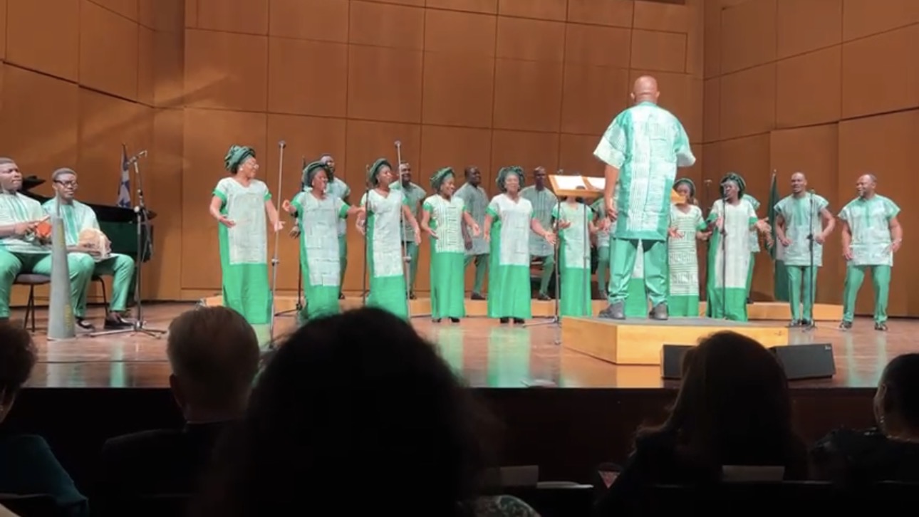 Ngozi singing with the MUSON Choir at Nigeria's Independence celebration in Athens, Greece, 2022